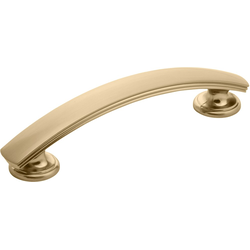 American Diner 3-3/4" Center to Center Champagne Bronze Cabinet Pull, 4-7/8" Length, 7/8" Width, 1-1/16" Projection