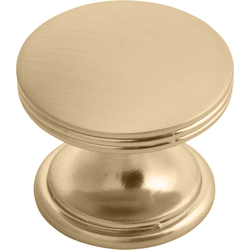 American Diner 1-3/8" Diameter Champagne Bronze Cabinet Knob, 1-1/8" Projection