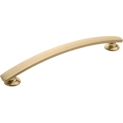 American Diner 6-5/16" Center to Center Champagne Bronze Cabinet Pull, 7-1/2" Length, 7/8" Width, 1-1/16" Projection