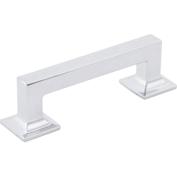 Studio 3" Center to Center Chrome Cabinet Pull, 3-15/16" Length, 15/16" Width, 1-1/8" Projection