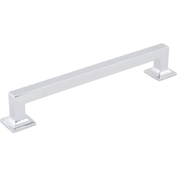 Studio 7-9/16" Center to Center Chrome Cabinet Pull, 8-11/16" Length, 1-1/8" Width, 1-7/16" Projection
