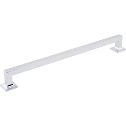 Studio 12" Center to Center Chrome Cabinet Pull, 13-1/8" Length, 1-1/8" Width, 1-9/16" Projection