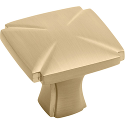 Bridges 1-3/16" Length x 1-3/16" Width Champagne Bronze Cabinet Knob, 1" Projection