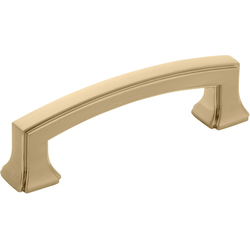 Bridges 3" Center to Center Champagne Bronze Cabinet Pull, 3-5/8" Length, 11/16" Width, 1-1/16" Projection