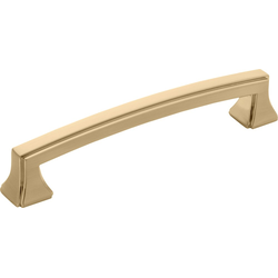 Bridges 5-1/16" Center to Center Champagne Bronze Cabinet Pull, 5-13/16" Length, 3/4" Width, 1-1/8" Projection