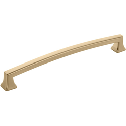 Bridges 6-5/16" Center to Center Champagne Bronze Cabinet Pull, 7-1/16" Length, 3/4" Width, 1-3/16" Projection