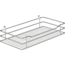 Hafele Elemental Base Pull Out Hanging Baskets 9-1/16" Width x 3-1/8" Height x 18-1/8" Depth for Cabinet Width 11-13/16", Pack of 2, Chrome