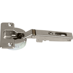 Salice Silentia+ Full-Overlay Soft Close Hinge for Thick Doors up to 1-9/16" Thickness, Screw-On, 40mm Drilling Required