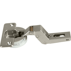 Salice Silentia+ Full Inset Soft Close Hinge for Thick Doors up to 1-9/16" Thickness, Screw-On Mounting, 40mm Drilling Required