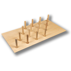 MagnaBase Deep Drawer Trimmable 39" Width x 19-7/8" Depth Organizer, Includes 16 Magnetic Pegs, Clear Pre-Finished Baltic Birch