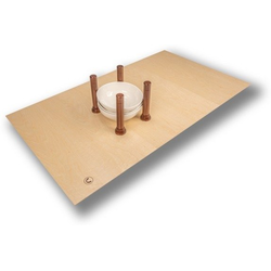 MagnaBase Deep Drawer Trimmable 30" Width x 19-7/8" Depth Organizer, Includes 12 Magnetic Pegs, Maple with Walnut Accents