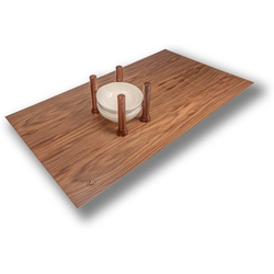 MagnaBase Deep Drawer Trimmable 33" Width x 19-7/8" Depth Organizer, Includes 12 Magnetic Pegs, Walnut