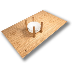 MagnaBase Deep Drawer Trimmable 27" Width x 19-7/8" Depth Organizer, Includes 12 Magnetic Pegs, White Oak