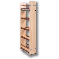 23% OFF Walnut Creek 11-3/8" W 5 Shelf Soft Close Tall Pantry Cabinet Organizer with 3 Adjustable Shelves, Blum Movento Slides, Min Cabinet Opening: 11-1/2" W x, 21-3/4" D x, 59-1/4" H, Maple / Walnut