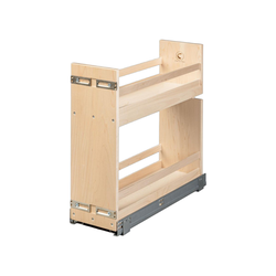 Signature 7-3/8" Width 2 Shelf Base Cabinet Pull-Out including Bottom-Mount Blum Tandem Soft-Close Slides, Minimum Cabinet Opening: 7-1/2" Width x 21-3/4" Depth x 20-1/2" Height, Prefinished Maple