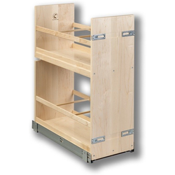 Signature 10-3/8" Width 2 Shelf Base Pull-Out Organizer including Blum Movento Soft-Close Slides, Minimum Cabinet Opening: 10-1/2" Width x, 21-3/4" Depth x, 27" Height, Prefinished Maple