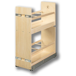 Cascade 8-3/8" Width 2 Shelf Base Cabinet Pull-out Organizer including Tandem Soft-Close Slides, Minimum Cabinet Opening: 8-1/2" Width x, 21-3/4" Depth x, 27" Height, Prefinished Baltic Birch