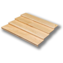 Century 21" Width x 20" Depth x 2" Height Trimmable Spice Drawer Organizer, Maple