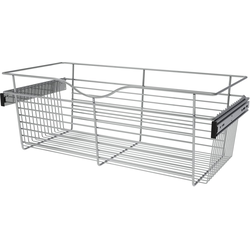 34% OFF 30 Inch Width Closet Basket for Custom Closet Systems, 3 Pack, Chrome