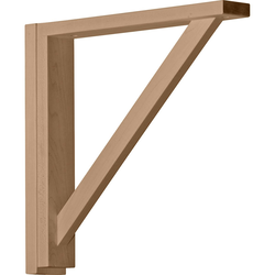 Traditional 2.5"W x 14.75"D x 14.25"H Countertop Bracket, Alder