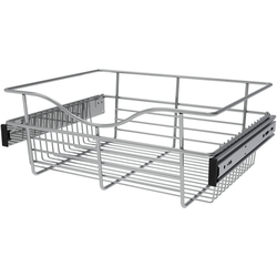37% OFF 18 Inch Width x 14 Inch Depth x 7 Inch Height Closet Basket for Custom Closet Systems, 3 Pack, Chrome