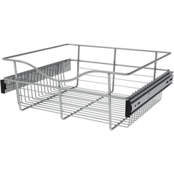 33% OFF 18 Inch Width x 16 Inch Depth x 7 Inch Height Closet Basket for Custom Closet Systems, 3 Pack, Chrome