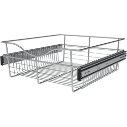 42% OFF 18 Inch Width x 20 Inch Depth x 7 Inch Height Closet Basket for Custom Closet Systems, 3 Pack, Chrome