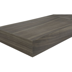Floating Wood Shelf with Concealed Wall Mount Bracket, 30" Width x 10" Depth x 2-1/2" Height, Walnut Hardwood