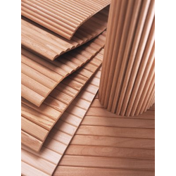 15% OFF Woodfold Cherry 48" x 36" Slat Length Roll Solid Wood Flexible Tambour 3/4" Interval Flat with Radius Profile, 1/4" Thickness