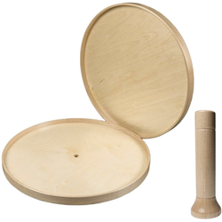 23% OFF Magnum Series Magnasusan 28" Diameter Full Round Magnetic Lazy Susan with Bearings, 2 Shelves, 24 Magnetic Pegs, Maple