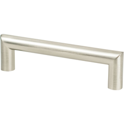 Berenson Transitional Advantage Four 3-3/4" Center to Center Brushed Nickel Pull, 4-7/32" Length x 15/32" Width x 1-3/16" Projection