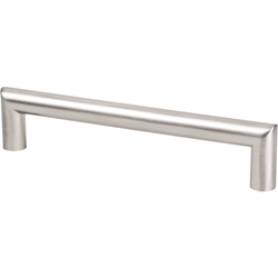 Berenson Transitional Advantage Four 5-1/16" Center to Center Brushed Nickel Pull, 5-1/2" Length x 15/32" Width x 1-3/16" Projection