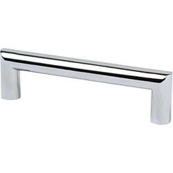 Berenson Transitional Advantage Four 3-3/4" Center to Center Polished Chrome Pull, 4-7/32" Length x 15/32" Width x 1-3/16" Projection