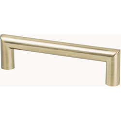 Berenson Transitional Advantage Four 3-3/4" Center to Center Champagne Pull, 4-7/32" Length x 15/32" Width x 1-3/16" Projection