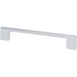 Berenson Transitional Advantage Four 5-1/16" Center to Center Polished Chrome Pull, 5-31/32" Length x 11/32" Width x 1-1/32" Projection