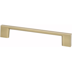 Berenson Transitional Advantage Four 5-1/16" Center to Center Champagne Pull, 5-31/32" Length x 11/32" Width x 1-1/32" Projection