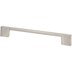 Berenson Transitional Advantage Four 6-5/16" Center to Center Brushed Nickel Pull, 7-15/32" Length x 13/32" Width x 1-1/32" Projection
