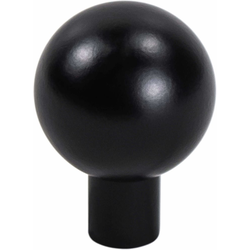 Berenson Contemporary 31/32" Diameter Ball Knob, Matte Black