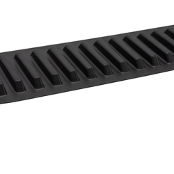 30% OFF 60" Length x 2-3/4" Height Binning and Partitioning Strips for 1/4" Material, Double-Stick Adhesive Mounting, Black