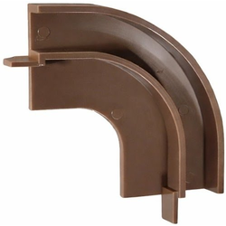 30% OFF Flush Mount Tambour Door Track Corner for 1/4" to 5/16" Tambour Thickness, Brown