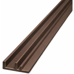 30% OFF 48" Straight Flush Mount Tambour Door Track for 1/4" to 5/16" Tambour Thickness, Brown