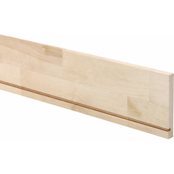 7-1/8" Height x 82" Length x 5/8" Thickness Drawer Sides, Fingerjointed Solid Birch with Clear-Coat UV Finish, Grooved for 1/4" Bottoms