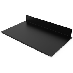 YouK Ladder Mounted 23-5/8" (600 mm) Width Metal Shelf Panel (1) for 12-5/8" Depth Ladder, Black Steel