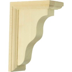 Hamilton 2.25"W x 5"D x 7"H Countertop Bracket, Red Oak
