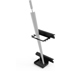 20% OFF YouK Ladder Mounted Umbrella Stand (1) for 12-5/8" Depth Ladder, Black Steel