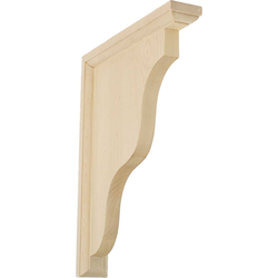 Hamilton 1.5"W x 9"D x 11"H Countertop Bracket, Red Oak