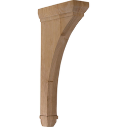 Stockport 2.25"W x 7"D x 14"H Countertop Bracket, Alder