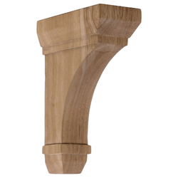 Stockport 2.25"W x 5"D x 7"H Countertop Bracket, Red Oak