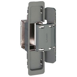  Sugatsune HES2S-140 Invisible 125 Degree Opening 3-Way Adjustable Hinge for 1-1/2" Minimum Thickness Doors, Surface Frame/Mortised Door-Mounted, Dark Gray