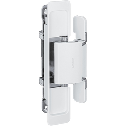  Sugatsune HES2S-150 Invisible 110 Degree Opening 3-Way Adjustable Hinge for 1-3/8" Minimum Thickness Doors, Surface Frame/Mortised Door-Mounted, White